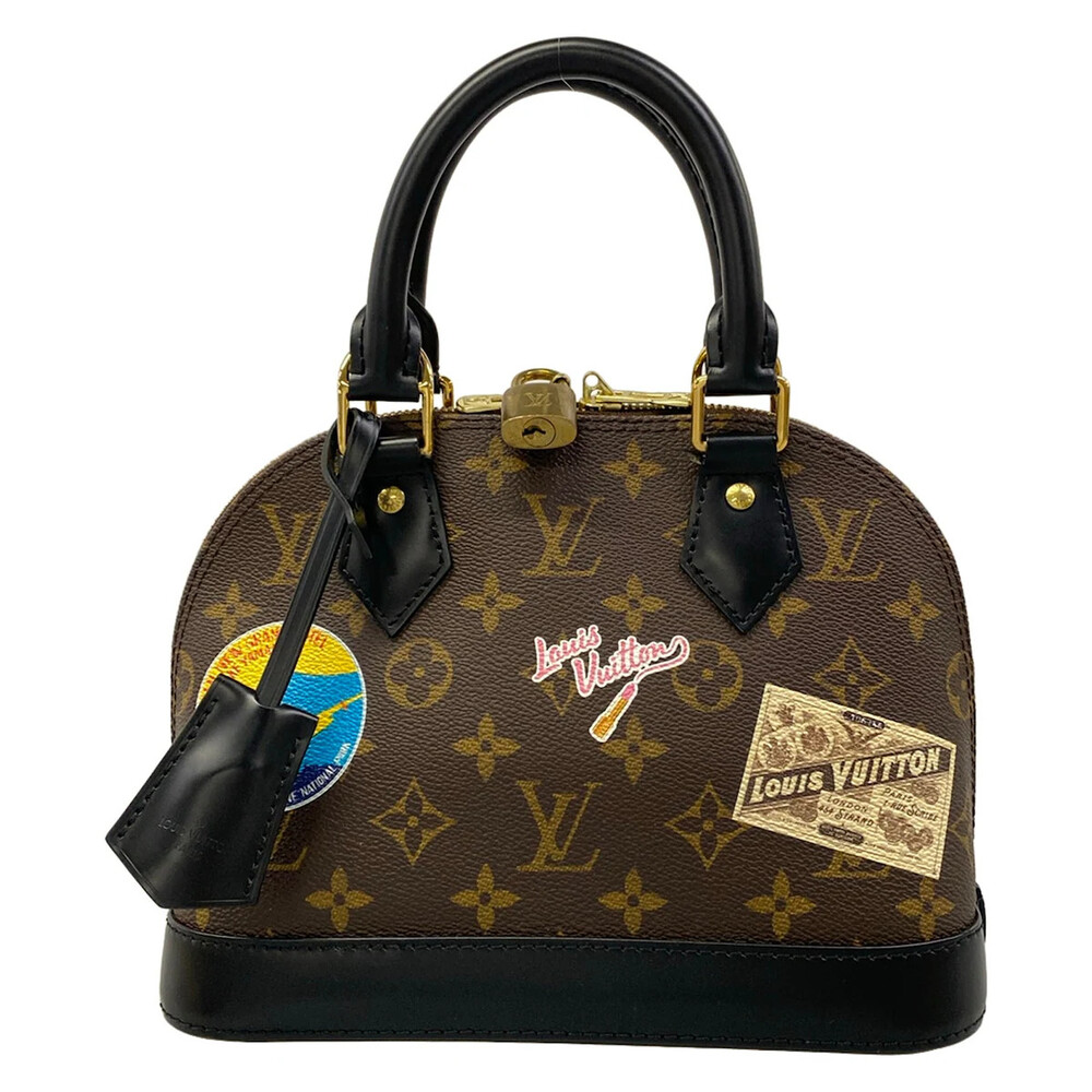 Louis Vuitton Alma Bb Canvas Black Rfid #346098L20B